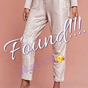 *ISO* Anthropologie Hei Hei shift sequin joggers